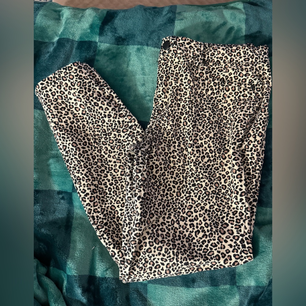 d. jeans  Leopard Print pants - Black and Tan